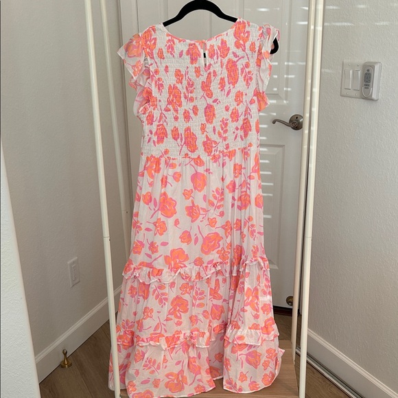 Vineyard Vines Floral Pink, Orange, and White Dress - Picture 4 of 6